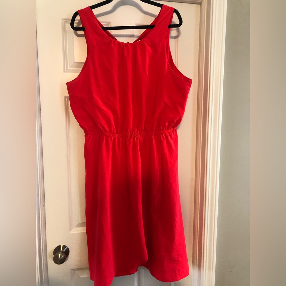Athleta Coral midi dress